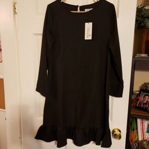 New Simple Pretty Black Dress